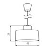 Lampa wisząca LIGHTLOGIC LL Arilas LAMP01 66382 Brązowy Rodzaj Lampa sufitowa