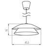 Lampa wisząca LIGHTLOGIC LL Arilas LAMP02 66383 Brązowy Rodzaj Lampa sufitowa