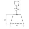 Lampa wisząca LIGHTLOGIC LL Arilas LAMP03 66384 Brązowy Rodzaj Lampa sufitowa