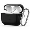 Etui na słuchawki TECH-PROTECT Silicon Hook do Apple Airpods Pro 1/2 Czarny