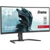Monitor IIYAMA GCB3481WQSU-B1 34” 3440x1440px 180Hz 0.3 ms (MPRT) Curved Proporcje ekranu 21:9