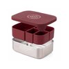 Lunchbox ECO RASCALS Bento Bordowy Kształt Prostokątny