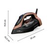 Żelazko parowe TEFAL Ultimate Power Pro FV9E50E0 Czarny z wbudowanym generatorem pary Wytwarzanie pary [g/min] 85