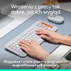 Klawiatura LOGITECH POP ICON Keys Off White Komunikacja z komputerem Bezprzewodowa