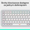 Klawiatura LOGITECH POP ICON Keys Off White Klawisze multimedialne Tak