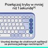 Klawiatura LOGITECH POP ICON Keys Lilac Dla graczy Nie