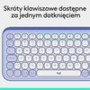 Klawiatura LOGITECH POP ICON Keys Lilac Klawisze multimedialne Tak