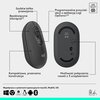 Mysz LOGITECH POP Mouse Graphite Mysz pionowa Nie