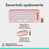 Zestaw LOGITECH POP ICON Combo Rose Klawisze internetowe Nie