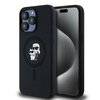 Etui KARL LAGERFELD Silicone KC Heads MagSafe do Apple iPhone 15 Pro Czarny