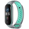 Pasek BELINE Design do Xiaomi Mi Band 5/6/7 Szaro-zielony