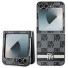 Etui DKNY Chequered Pattern Printed Stripes do Samsung Galaxy Z Flip 6 Czarny