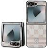 Etui DKNY Chequered Pattern Printed Stripes do Samsung Galaxy Z Flip 6 Różowy