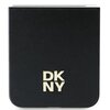 Etui DKNY Leather Metal Stack Logo do Samsung Galaxy Z Flip 6 Czarny Dominujący kolor Czarny