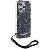 Etui KARL LAGERFELD Zebra With Cord do Apple iPhone 15 Pro Max Fioletowy Seria telefonu iPhone