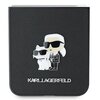 Etui KARL LAGERFELD Saffiano Metal Pin do Samsung Galaxy Z Flip 6 Czarny Dominujący kolor Czarny