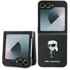 Etui KARL LAGERFELD Saffiano Monogram Ikonik Pin do Samsung Galaxy Z Flip 6 Czarny