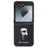 Etui KARL LAGERFELD Saffiano Monogram Ikonik Pin do Samsung Galaxy Z Flip 6 Czarny Seria telefonu Galaxy Z