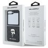 Etui KARL LAGERFELD Saffiano Monogram Ikonik Pin do Samsung Galaxy Z Flip 6 Czarny Marka telefonu Samsung