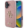 Etui GUESS Fixed Glitter Big 4G do Apple iPhone 16 Plus Różowy