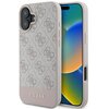 Etui GUESS 4G Bottom Stripe do Apple iPhone 16 Plus Różowy