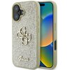 Etui GUESS Fixed Glitter Big 4G do Apple iPhone 16 Złoty
