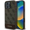 Etui GUESS 4G Bottom Stripe do Apple iPhone 16 Pro Brązowy