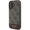 Etui GUESS 4G Bottom Stripe do Apple iPhone 16 Brązowy Seria telefonu iPhone