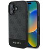 Etui GUESS 4G Bottom Stripe do Apple iPhone 16 Szary