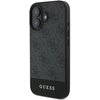 Etui GUESS 4G Bottom Stripe do Apple iPhone 16 Szary Seria telefonu iPhone