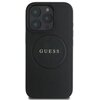 Etui GUESS Grained Ring MagSafe do Apple iPhone 16 Pro Czarny Seria telefonu iPhone