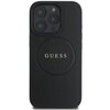 Etui GUESS Grained Ring MagSafe do Apple iPhone 16 Pro Max Czarny Seria telefonu iPhone