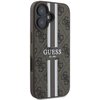 Etui GUESS 4G Printed Stripes MagSafe do Apple iPhone 16 Brązowy Seria telefonu iPhone
