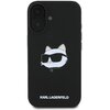 Etui KARL LAGERFELD Silicone Choupette Head Print MagSafe do Apple iPhone 16 Czarny Seria telefonu iPhone