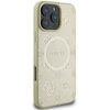 Etui GUESS Saffiano Peony Classic Logo MagSafe do Apple iPhone 16 Pro Złoty Seria telefonu iPhone
