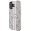 Etui GUESS 4G Printed Stripes MagSafe do Apple iPhone 16 Różowy Seria telefonu iPhone
