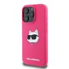 Etui KARL LAGERFELD Silicone Choupette Head Print MagSafe do Apple iPhone 16 Pro Fuksja Seria telefonu iPhone