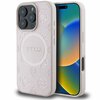 Etui GUESS Saffiano Peony Classic Logo MagSafe do Apple iPhone 16 Pro Max Różowy