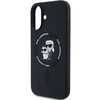 Etui KARL LAGERFELD Silicone KC Heads Ring MagSafe do Apple iPhone 16 Czarny Seria telefonu iPhone