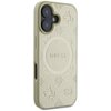 Etui GUESS Saffiano Peony Classic Logo MagSafe do Apple iPhone 16 Złoty Seria telefonu iPhone