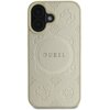 Etui GUESS Saffiano Peony Classic Logo MagSafe do Apple iPhone 16 Złoty Marka telefonu Apple