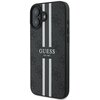 Etui GUESS 4G Printed Stripes MagSafe do Apple iPhone 16 Plus Czarny Seria telefonu iPhone
