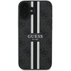 Etui GUESS 4G Printed Stripes MagSafe do Apple iPhone 16 Plus Czarny Model telefonu iPhone 16 Plus