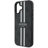 Etui GUESS 4G Printed Stripes MagSafe do Apple iPhone 16 Plus Czarny Typ Etui nakładka
