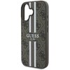 Etui GUESS 4G Printed Stripes MagSafe do Apple iPhone 16 Plus Brązowy Typ Etui nakładka
