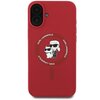 Etui KARL LAGERFELD Silicone KC Heads Ring MagSafe do Apple iPhone 16 Plus Czerwony Marka telefonu Apple