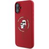 Etui KARL LAGERFELD Silicone KC Heads Ring MagSafe do Apple iPhone 16 Plus Czerwony Seria telefonu iPhone