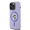 Etui KARL LAGERFELD Silicone KC Heads MagSafe do Apple iPhone 14 Pro Fioletowy Seria telefonu iPhone