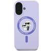 Etui KARL LAGERFELD Silicone KC Heads Ring MagSafe do Apple iPhone 16 Plus Fioletowy Marka telefonu Apple