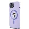 Etui KARL LAGERFELD Silicone KC Heads MagSafe do Apple iPhone 15 Fioletowy Seria telefonu iPhone
